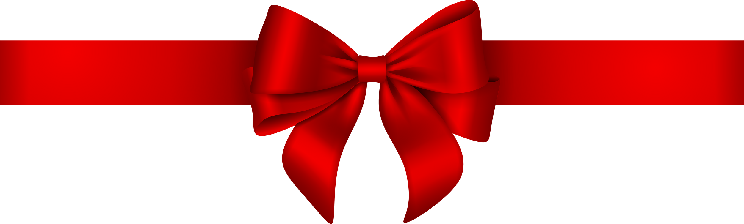 red bow with ribbon